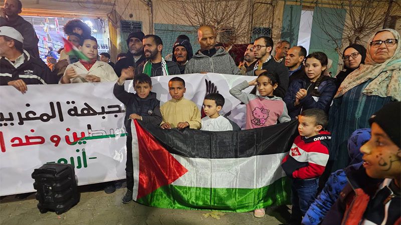 فعاليات دعم غزّة متواصلة في الدار البيضاء: لمواجهة تسونامي التطبيع في المغرب